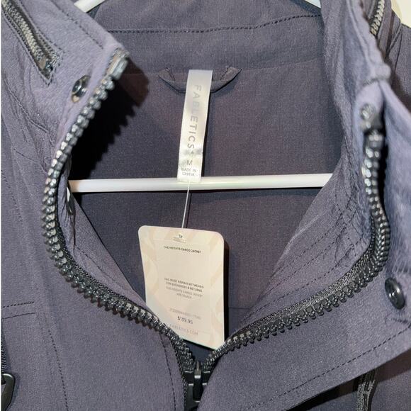 New Fabletics The Heights Cargo Jacket Black size M - Picture 6 of 10